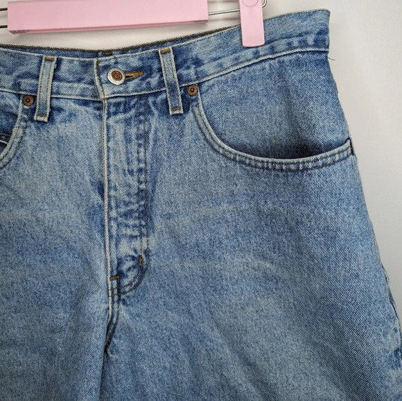 Vintage 90s Bluenotes Denim Jean Shorts Women Junior Size 13 - Picture 3 of 8